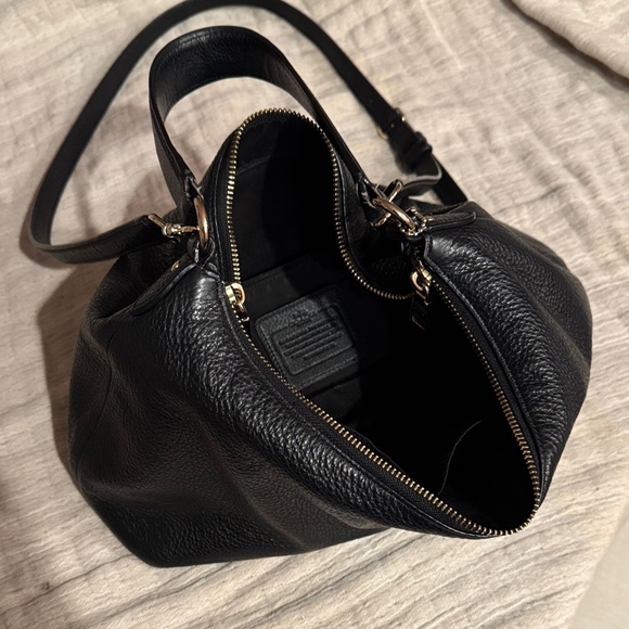 Coach Black Leather Shoulder Bag - Picture 7 of 13